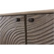 Bristol 3-Door Sideboard in Smoked Ash Finish on Mango Solid Wood