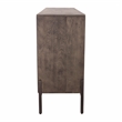 Bristol 3-Door Sideboard in Smoked Ash Finish on Mango Solid Wood