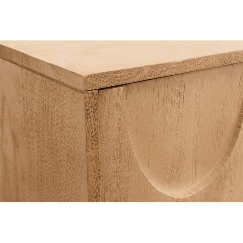 Terrance 4-Door Sideboard in Natural Finish on Mango Solid Wood