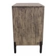 Bristol Nightstand in Smoked Ash Finish on Mango Solid Wood