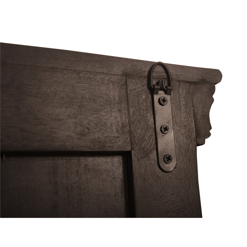 Anisa Tall Cabinet in Antique Brown Finish on Mango Solid Wood