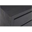 Sarah 2 Drawer Nightstand in Antique Brown Finish on Solid Wood