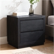 Sarah 2 Drawer Nightstand in Antique Brown Finish on Solid Wood