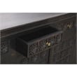 Anisa 105'' Sideboard in Antique Brown Finish on Mango Solid Wood
