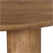 Sullivan Round Dining Table in Spice Tan Finish on Solid Wood