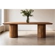 Sullivan 96'' Rectangular Dining Table in Spice Tan Finish on Solid Wood
