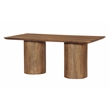 Sullivan 72'' Rectangular Dining Table in Spice Tan Finish on Solid Wood