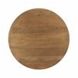 Sullivan Round Coffee Table in Spice Tan Finish on Solid Wood