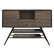 Felix Wine Buffet in Weathered Gray Finish on Mango Solid Wood