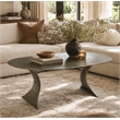 Sheridan Milo Round Iron Cocktail Table in Powdered Gold Finish