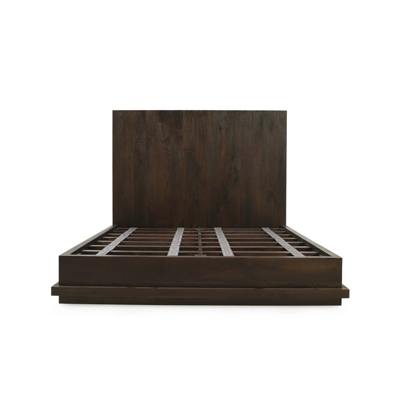 Flagstaff California King Bed in Barista Brown Finish on Mango Solid Wood