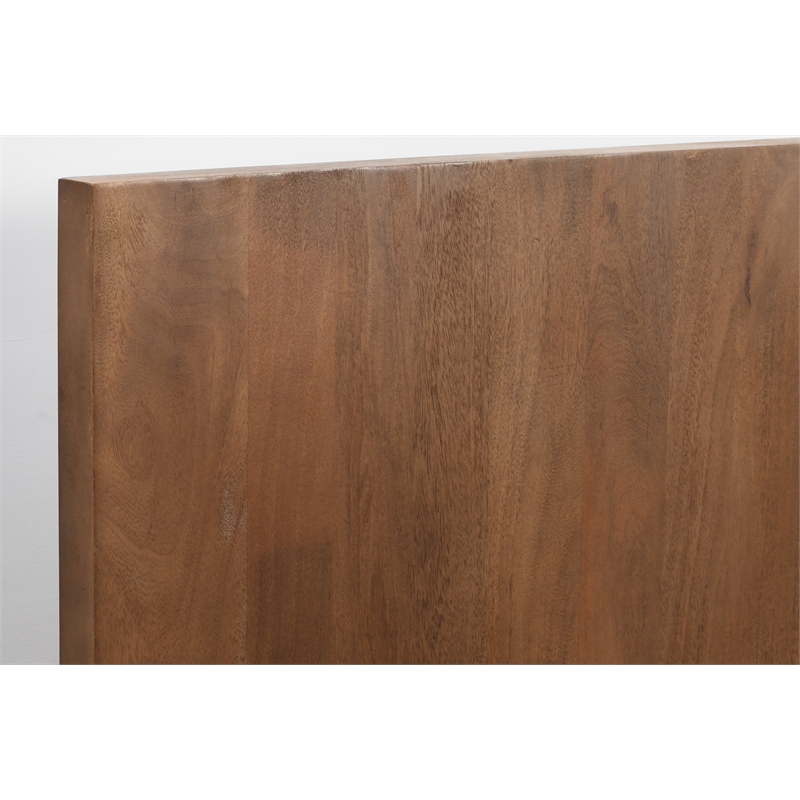 Flagstaff Queen-Size Bed in Spice Tan Finish on Mango Solid Wood