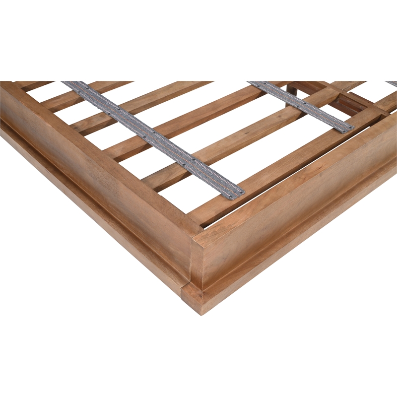 Flagstaff Eastern King Bed in Spice Tan Finish on Mango Solid Wood