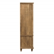 Otis Tall Cabinet with 2 Doors and 2 Drawers in Wheat Finish on Solid Wood