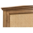 Otis Tall Cabinet with 2 Doors and 2 Drawers in Wheat Finish on Solid Wood