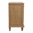 Otis Night Stand/Cabinet with 2 Doors and 1 Drawer in Wheat Finish on Solid Wood