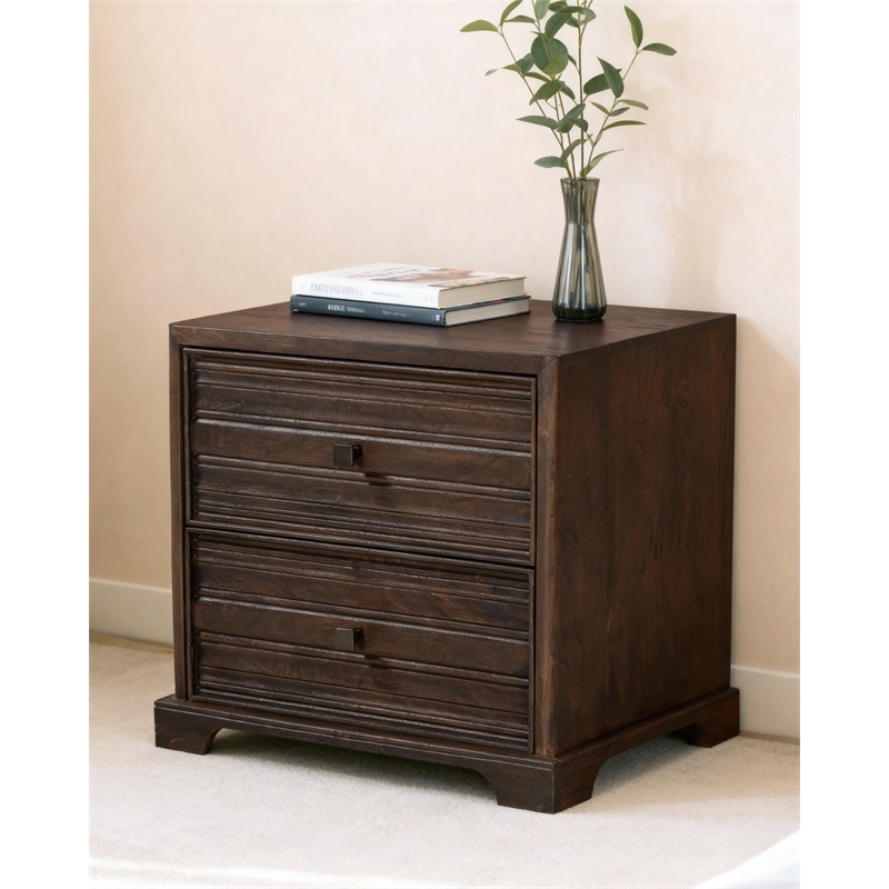 Carmenita Bedroom Set With 1 Dresser And 2 Nightstands In Rich Umber