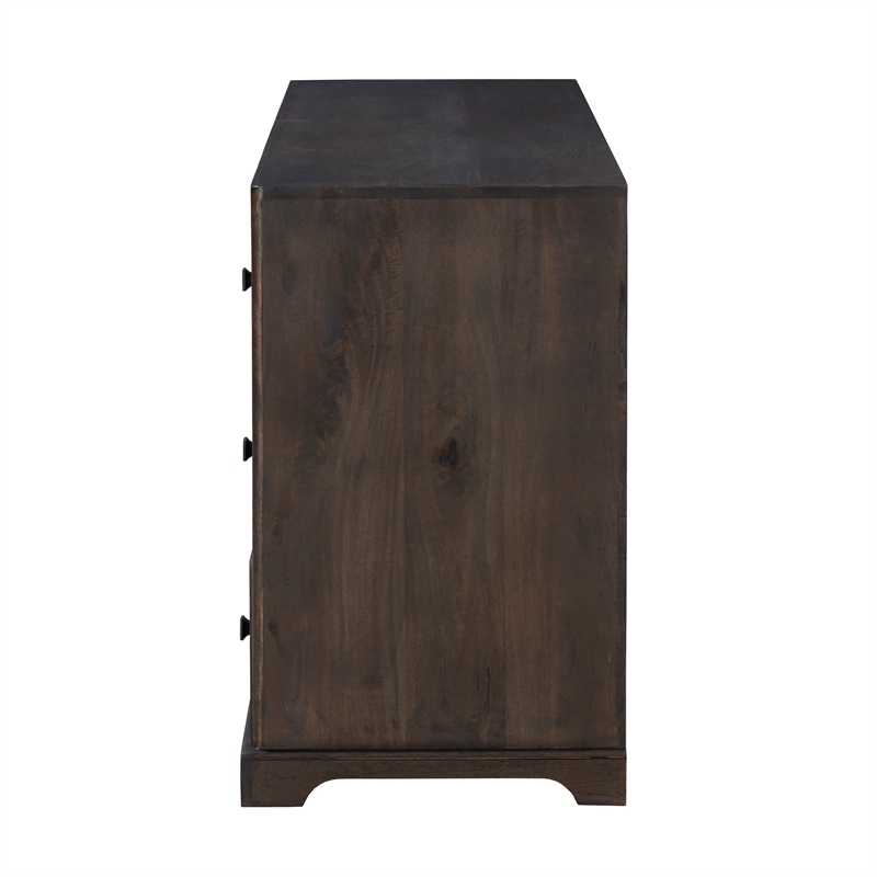 Carmenita Bedroom Set With 1 Dresser And 2 Nightstands In Rich Umber
