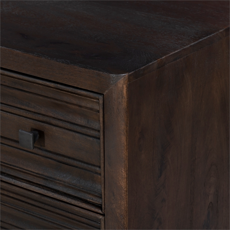 Carmenita Bedroom Set With 1 Dresser And 2 Nightstands In Rich Umber