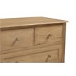 Otis 8 Drawer Double Dresser in Wheat Finish on Mango Solid Wood