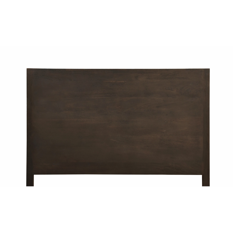 Otis Queen-Size Bed in Barista Brown Finish on Mango Solid Wood