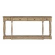 Ravine 4-Drawer Console Table in Toasted Natural Finish on Solid Wood