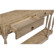 Ravine 4-Drawer Console Table in Toasted Natural Finish on Solid Wood