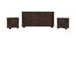Astrid Bedroom Set With 1 Dresser And 2 Nightstands In Appalachian Brown