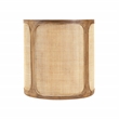 Otis Pacific Round Side Table in Wheat Finish on Mango Solid Wood