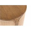 Otis Pacific Round Side Table in Wheat Finish on Mango Solid Wood