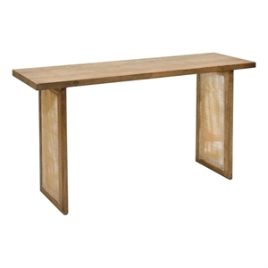 Otis Pacific Console Table in Wheat Finish on Mango Solid Wood