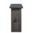 Jamboree Hand Carved Stool in Dark Gray Finish on Recycled Wood