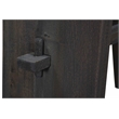 Jamboree Hand Carved Stool in Dark Gray Finish on Recycled Wood
