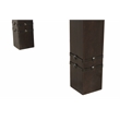 Milan Bar Height Table with Iron Accents in Dark Walnut Finish on Solid Wood