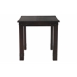 Milan Counter Height Table with Iron Accents in Dark Walnut Finish on Solid Wood