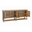 Otis Four-Door Sideboard in Wheat Finish on Mango Solid Wood