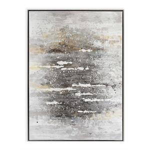 gild design house fabric feedback hand painted canvas in multi-color