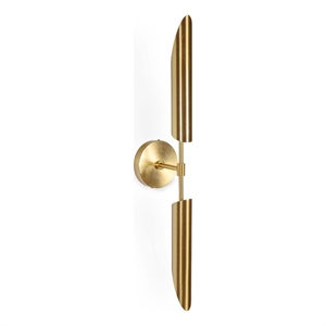 gild design house ensley brass two light metal wall sconce