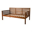 Kodiak Furniture Boho Twin Traditional Solid Wood Daybed in Medium Brown