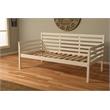 Boho Twin-size Solid Hardwood Daybed in White-Mattress Not Included