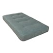Kodiak Furniture Twin-size Tufted Fabric Daybed Mattress in Linen Aqua Blue