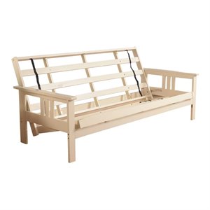 kodiak furniture monterey full-size contemporary solid wood frame in white