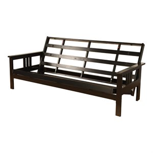 kodiak furniture monterey full-size contemporary solid hardwood frame in black