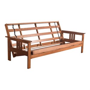 kodiak furniture monterey full-size solid hardwood frame in barbados brown