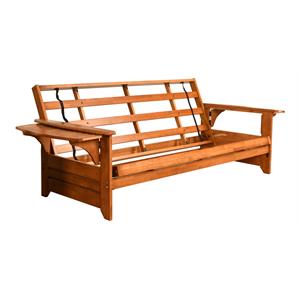 kodiak furniture phoenix full-size traditional hardwood frame in barbados brown