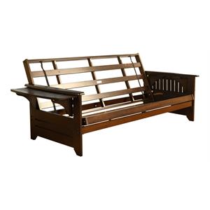 kodiak furniture phoenix full-size traditional hardwood frame in espresso/brown