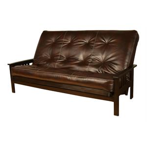 kodiak furniture monterey espresso queen-size futon with java brown mattress