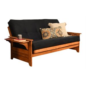 kodiak furniture phoenix frame with suede fabric mattress in barbados/black