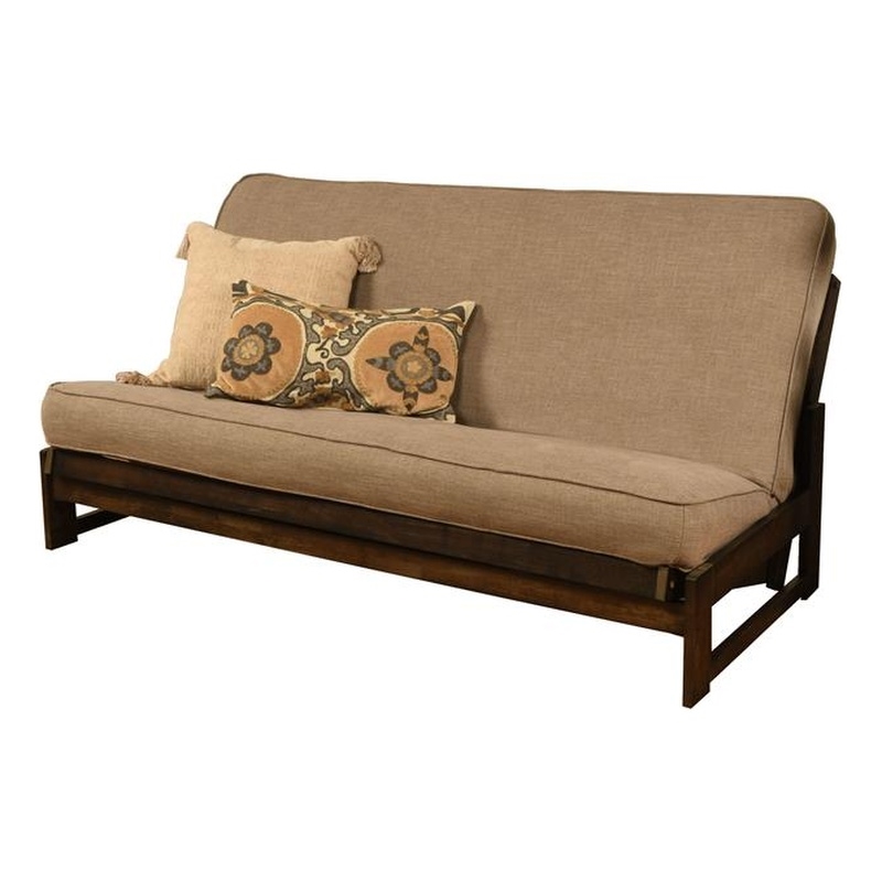 Kodiak Furniture Fullsize Futon Cover in Linen Stone Gray Fabric FLCVRLSTN