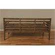 Kodiak Furniture Boho Daybed in Rustic Walnut Finish with Linen Stone Mattress